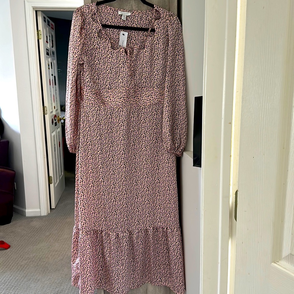 Topshop maxi satin cheetah dress Size 8 US